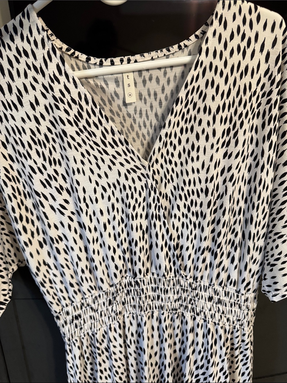 mts Black and White Printed Dress - Picture 2 of 6